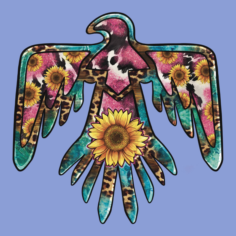 Pinky Western Sunflower Thunderbird Long Sleeve Tee by BarkalooDesign | Teevron