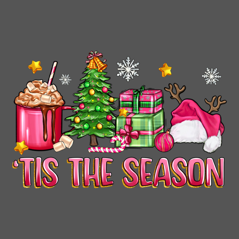 'tis The Season Pink Christmas Zipper Hoodie by Zillion Design Studio | Teevron