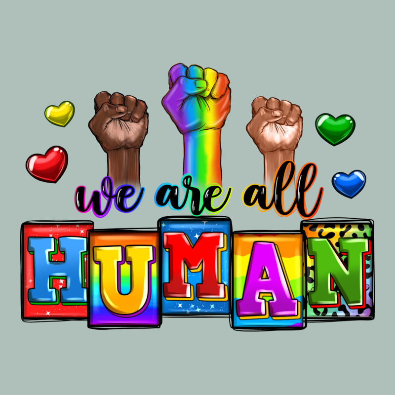 We Are All Human Heavyweight Hoodie by Zillion Design Studio | Teevron