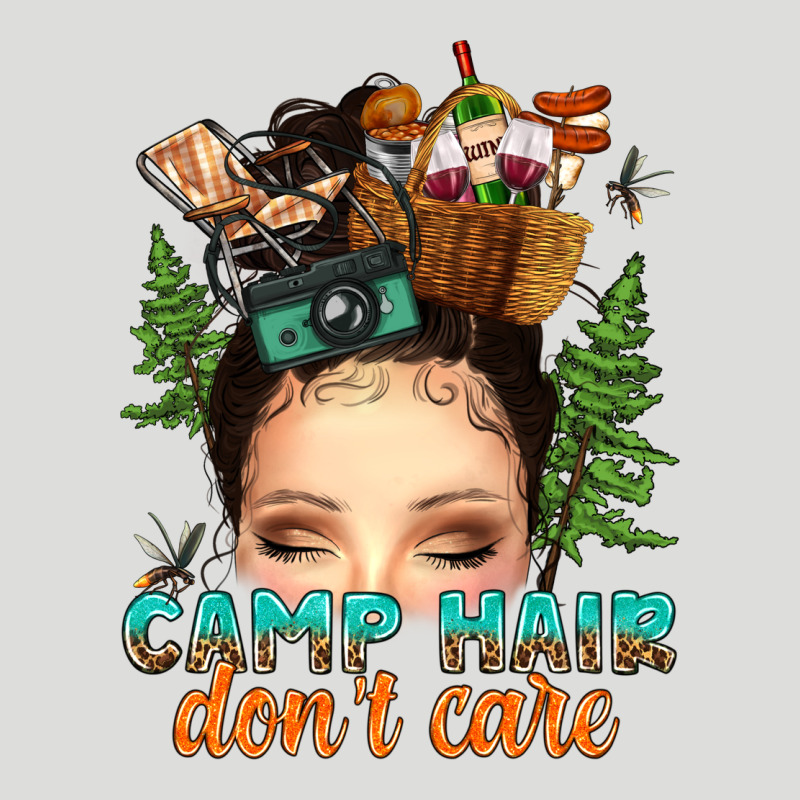 Messy Bun Camp Hair Dont Care Zipper Hoodie by texasbilliewilder | Teevron