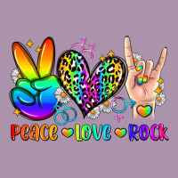 Peace Love Rock Heavyweight Hoodie | Teevron