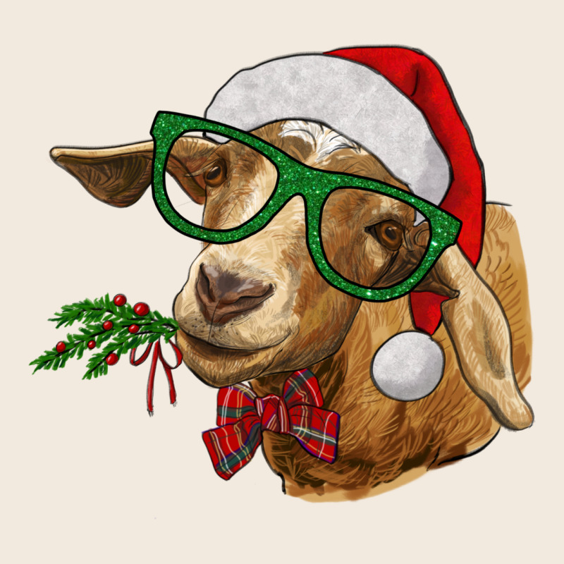 Christmas Glasses Goat Zipper Hoodie by RanaPortraitStore | Teevron
