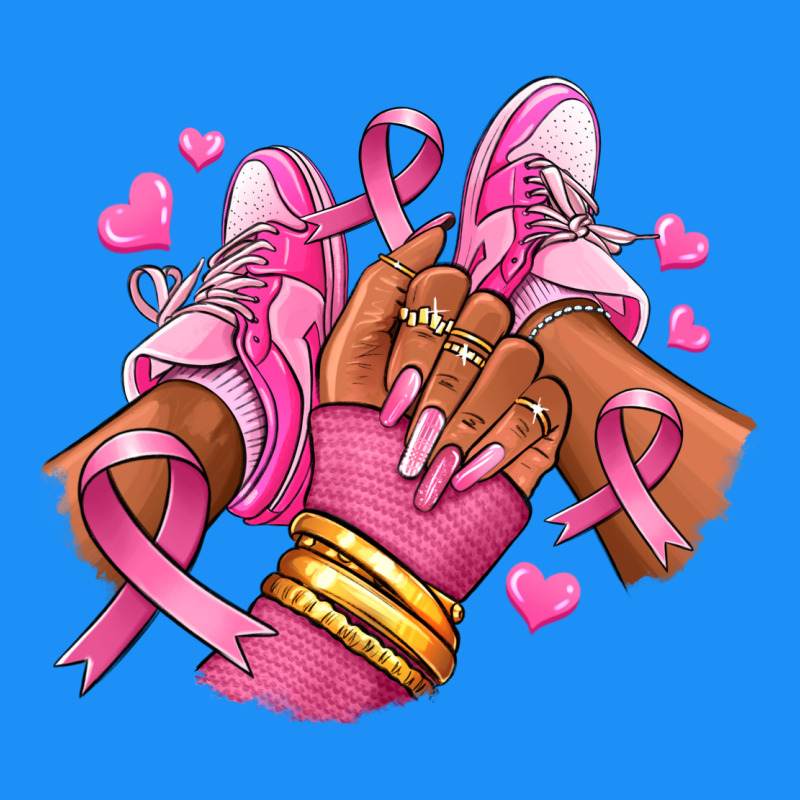 Breast Cancer Afro Girl Sneakers Classic Tee by RanaPortraitStore | Teevron