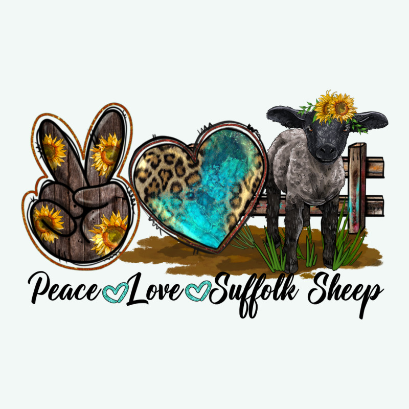 Peace Love Suffolk Sheep Premium Hoodie by LillyAllenDesigns | Teevron