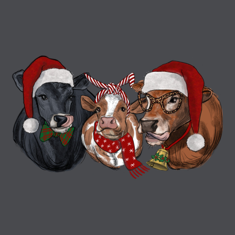 Christmas Cows Zipper Hoodie by RanaPortraitStore | Teevron