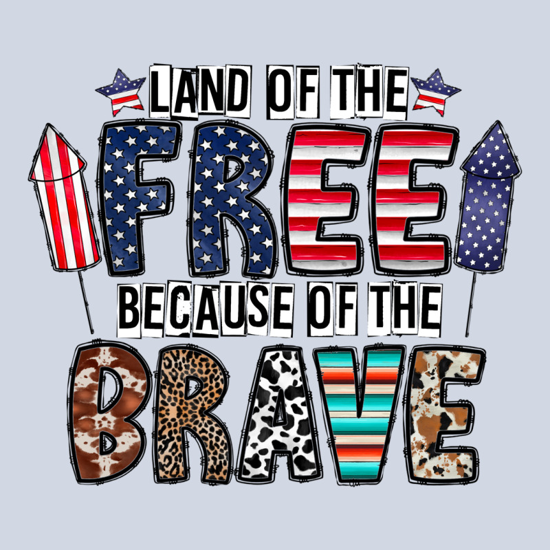 Land Of The Beacause Of The Brave Premium Sweatshirt by CowhideDigitalArt | Teevron