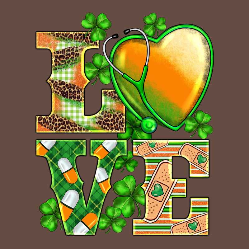 St.patricks Nurse Love Heart Stethoscope Long Sleeve Tee by BarkalooDesign | Teevron