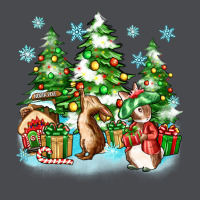 Christmas Rabbits Zipper Hoodie | Teevron