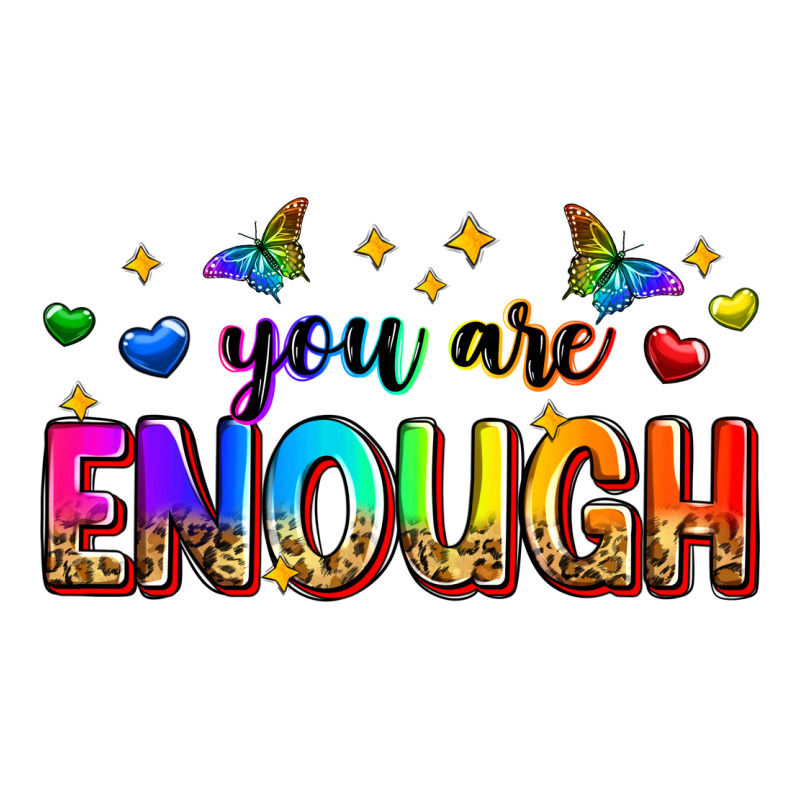 You Are Enough Heavyweight Hoodie by Zillion Design Studio | Teevron