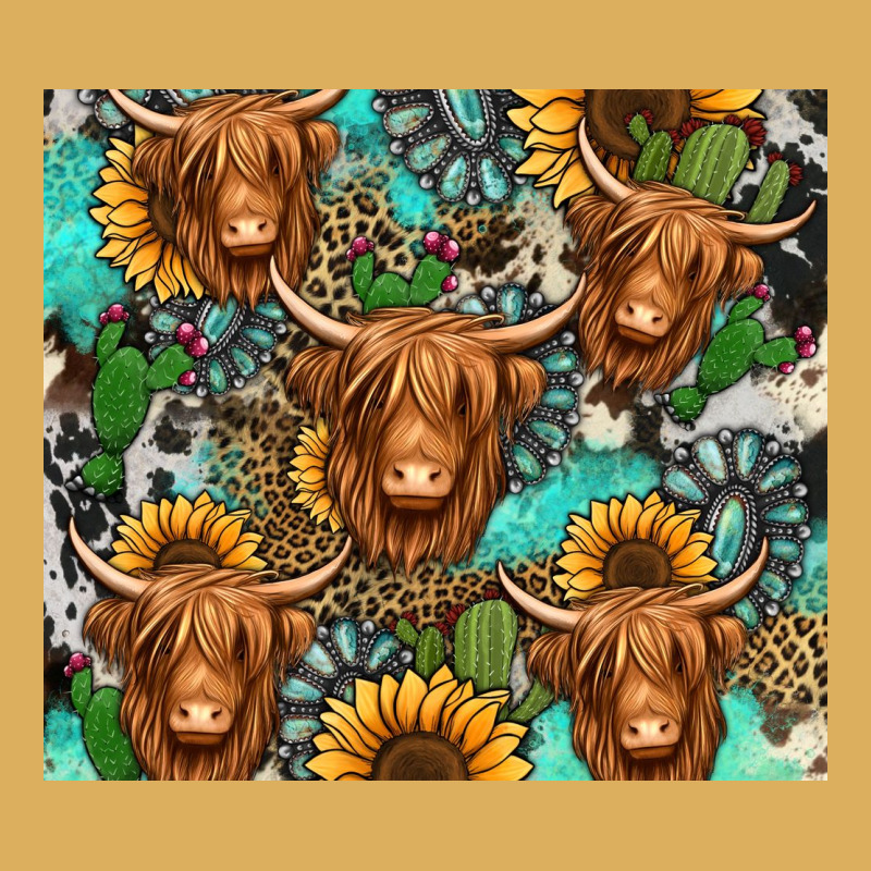 Long Haired Shaggy Cow Western Premium Hoodie by Jasminsmagicworld | Teevron