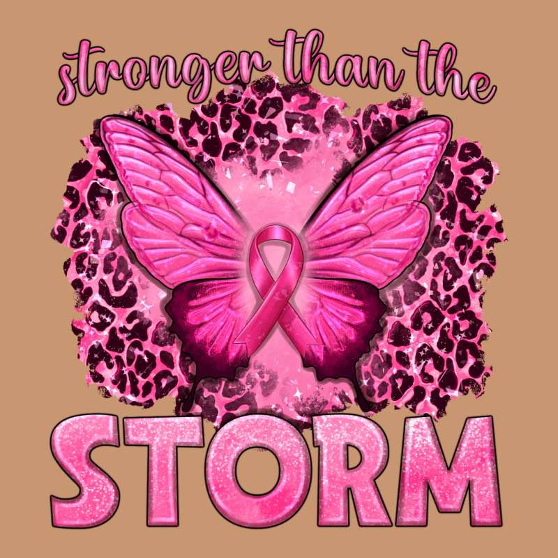 Stronger Than The Storm Breast Cancer Heavyweight Hoodie by texasbilliewilder | Teevron