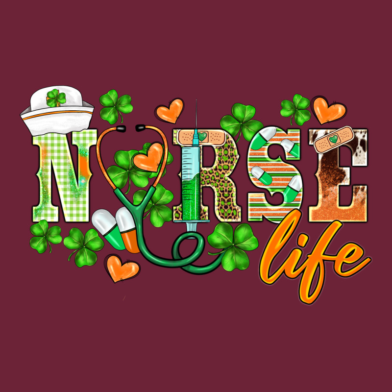 St.patricks Nurse Life Long Sleeve Tee by BarkalooDesign | Teevron