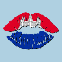 Cambodian Flag Lips Premium Hoodie | Teevron