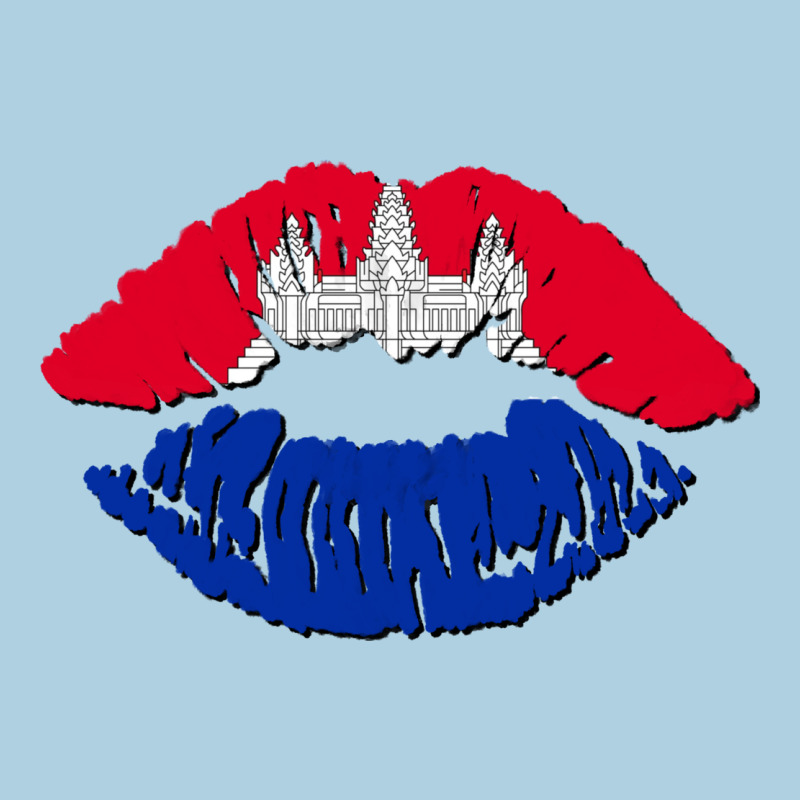 Cambodian Flag Lips Premium Hoodie by AdoDesignShop | Teevron