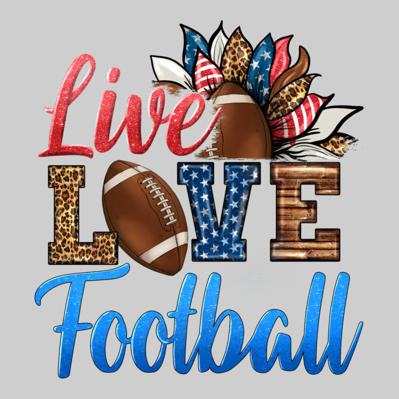 Live Love American Football Premium Sweatshirt by HRA Design Shop | Teevron