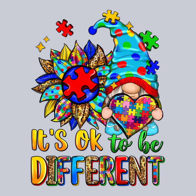 It's Ok To Be Different Autism Gnome Heavyweight Hoodie by Zillion Design Studio | Teevron