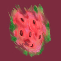 Watermelon Glitter Watercolor Brushstrokes Patch Premium Hoodie | Teevron