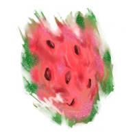 watermelon glitter watercolor brushstrokes patch | Teevron