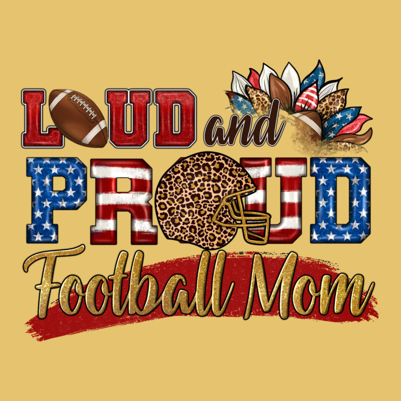 Loud And Proud Football Mom Premium Sweatshirt by HRA Design Shop | Teevron