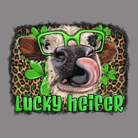 Lucky Heifer With Glasses St Patricks Vintage Tee | Teevron