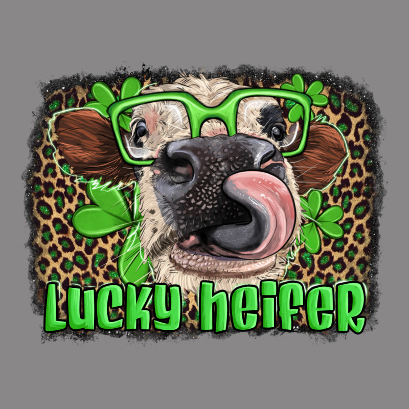 Lucky Heifer With Glasses St Patricks Vintage Tee by Artiststas | Teevron