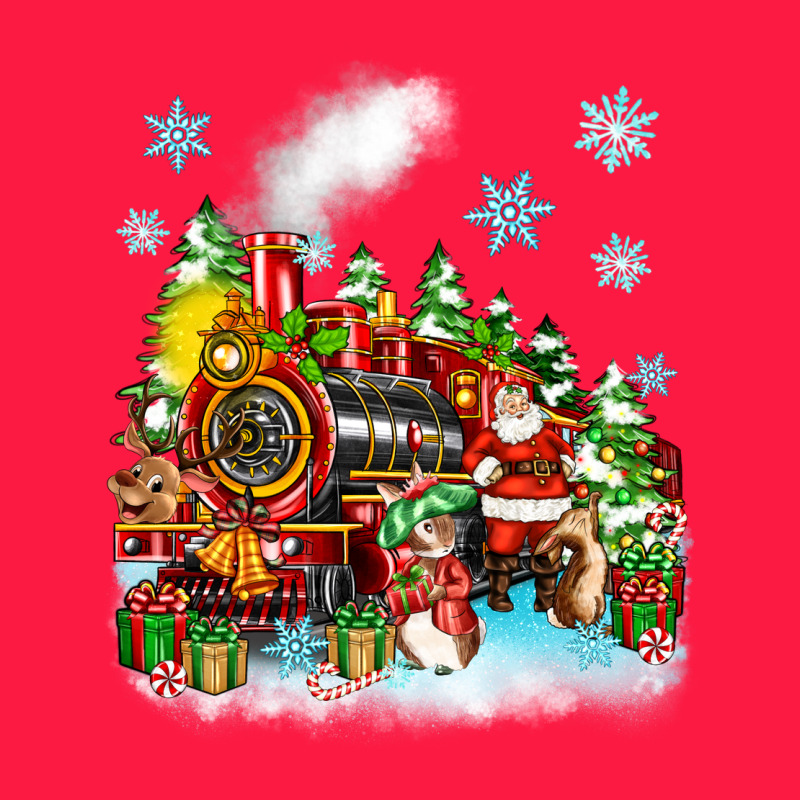 Christmas Santa And Friends Train Zipper Hoodie by Zillion Design Studio | Teevron