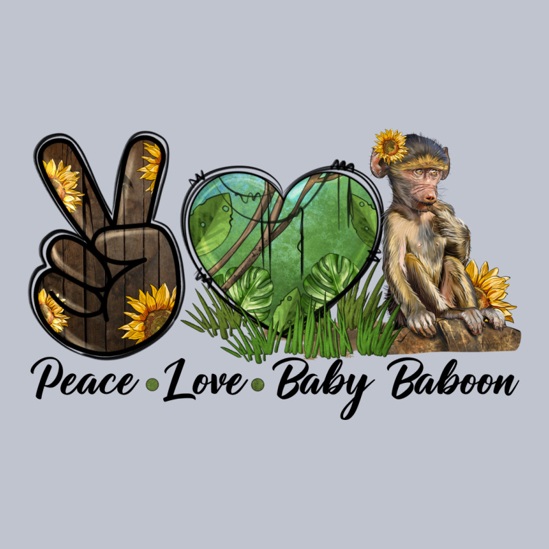 Peace Love Baby Baboon Premium Hoodie by LillyAllenDesigns | Teevron