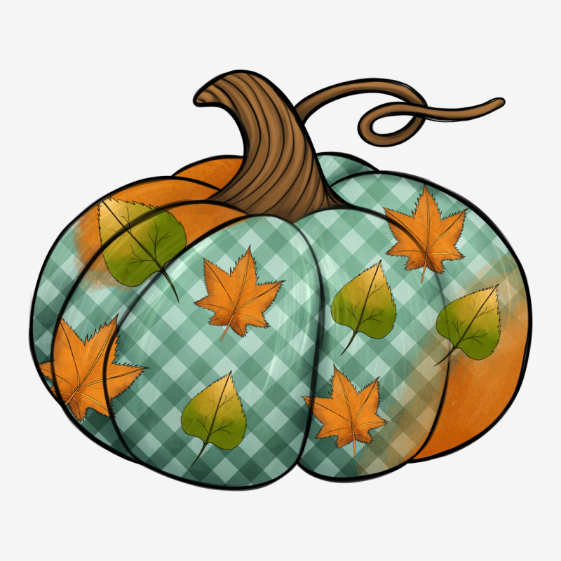 Blue Plaid Autumn Pumpkin Urban Hoodie by Jasminsmagicworld | Teevron