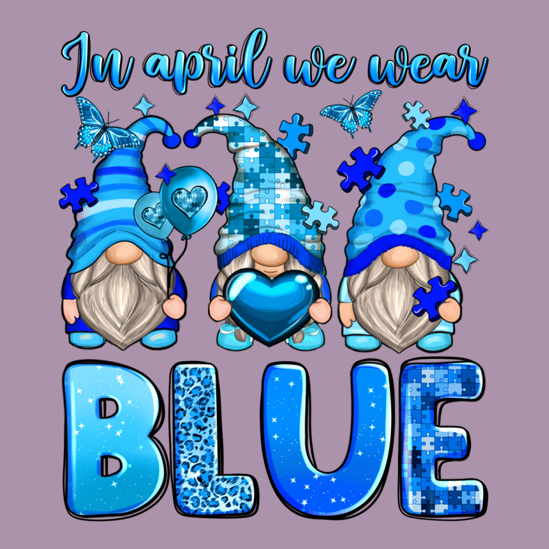 In April We Wear Blue Autism Gnomes Heavyweight Hoodie by Zillion Design Studio | Teevron