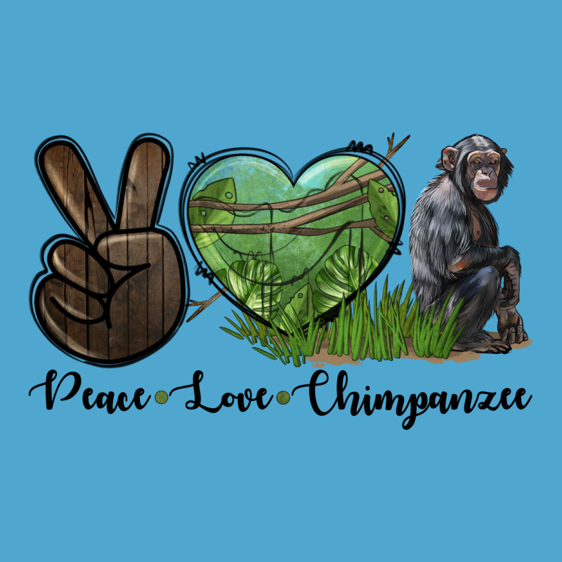 Peace Love Chimpanzee Premium Hoodie by LillyAllenDesigns | Teevron