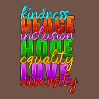 Kindness Peace Inclusion Hope Equality Love Diversity Premium Sweatshirt | Teevron