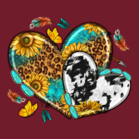 Cowhide Leopard Hearts Zipper Hoodie | Teevron