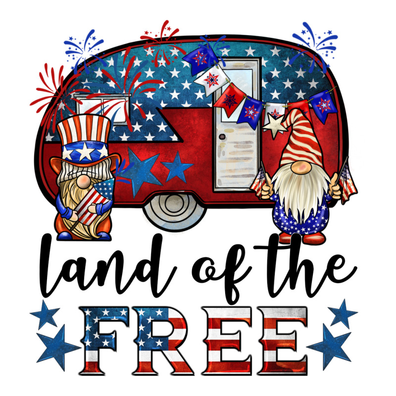 Land Of The Free Caravan Gnomies Ladies Tee by BarkalooDesign | Teevron