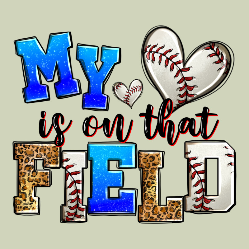 My Heart Is On That Field Baseball Heavyweight Hoodie by Zillion Design Studio | Teevron