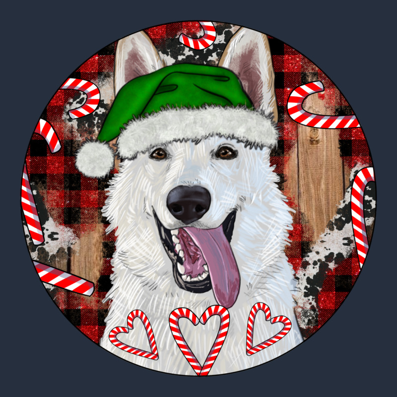 Christmas White Shepherd With Buffalo Plaid Zipper Hoodie by RanaPortraitStore | Teevron