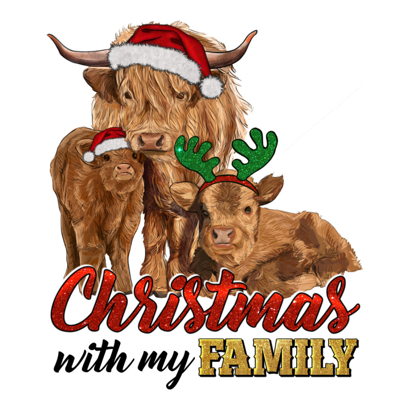 Cow And Calves Christmas With My Family Zipper Hoodie by RanaPortraitStore | Teevron