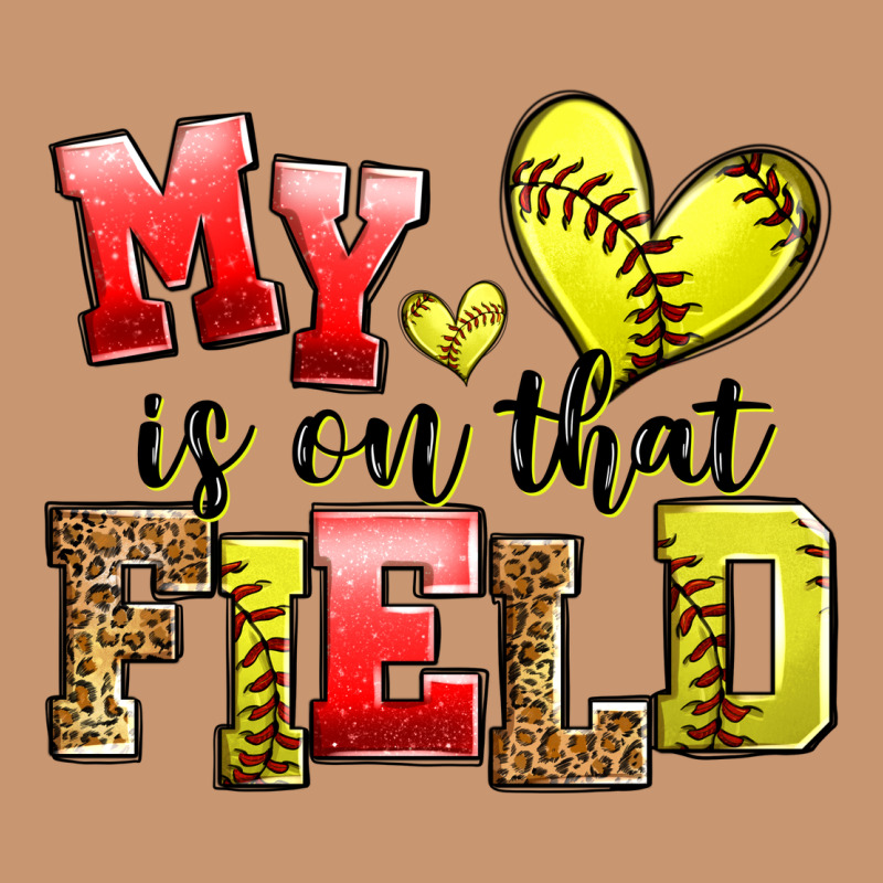 My Heart Is On That Field Softball Heavyweight Hoodie by Zillion Design Studio | Teevron