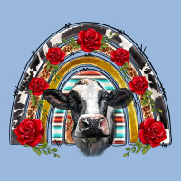 Black And White Baby Cow Floral Rose Rainbow Premium Hoodie | Teevron