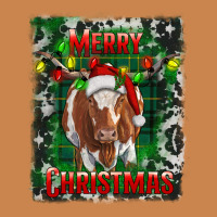 Merry Christmas Longhorn Cow Heavyweight Hoodie | Teevron