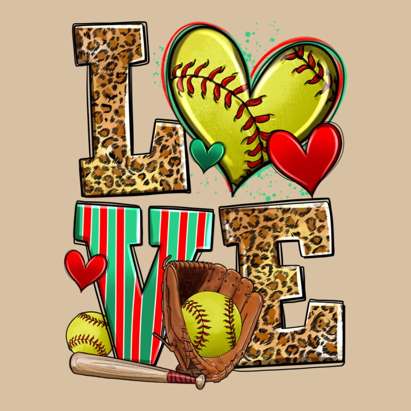 Love Softball Heavyweight Hoodie by Zillion Design Studio | Teevron