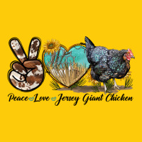 Peace Love Jersey Giant Chicken Premium Hoodie | Teevron