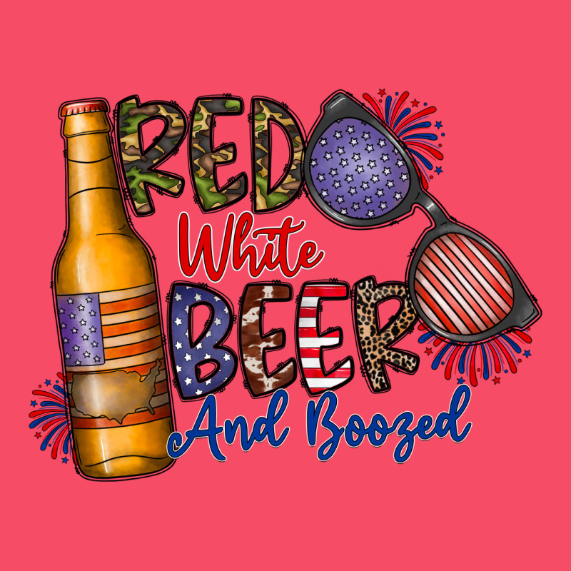 Red White Beer And Boozed Premium Sweatshirt by CowhideDigitalArt | Teevron