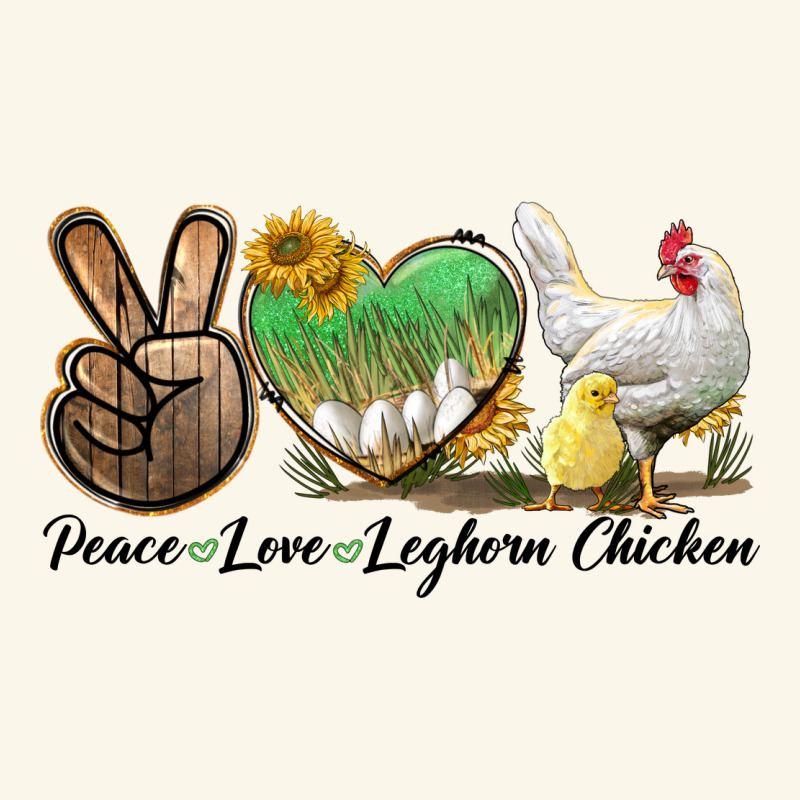 Peace Love Leghorn Chicken Premium Hoodie by LillyAllenDesigns | Teevron