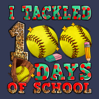 I Tackled 100 Days Of School Softball Heavyweight Hoodie | Teevron