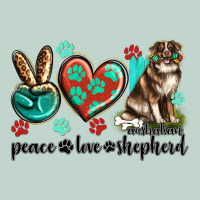 Peace Love Australian Shepherd Zipper Hoodie | Teevron