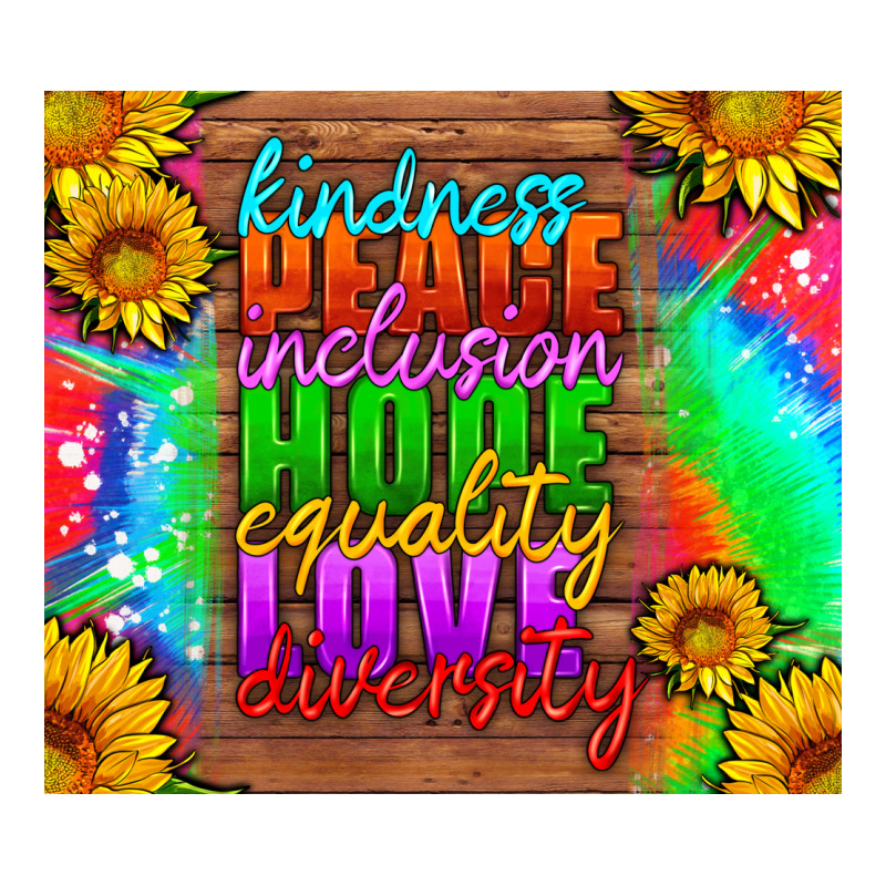 Kindness Peace Inclusion Hope Equality Love Diversity Premium Sweatshirt by HRA Design Shop | Teevron