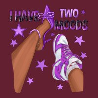 Purple I Have Two Moods Afro Girl Sneakers Classic Tee | Teevron
