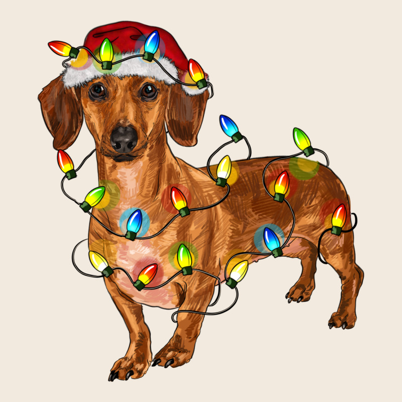 Dachshund Christmas Lights Zipper Hoodie by RanaPortraitStore | Teevron