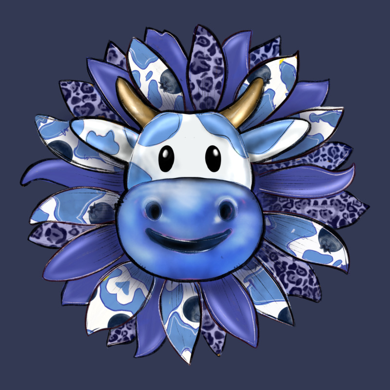 Blueberry Milkshake Cow Sunflower Heavyweight Hoodie by RanaPortraitStore | Teevron