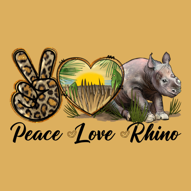 Peace Love Rhino Premium Hoodie by LillyAllenDesigns | Teevron